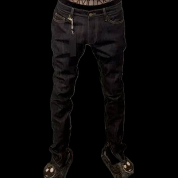 Men's Raw Denim Fear Of God Brand New Crease  Jeans - Picture 5 of 11